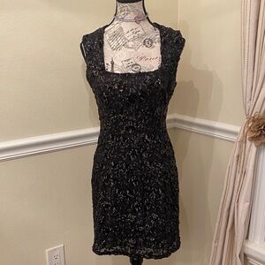 BB Dakota Glittering Black Mini Dress